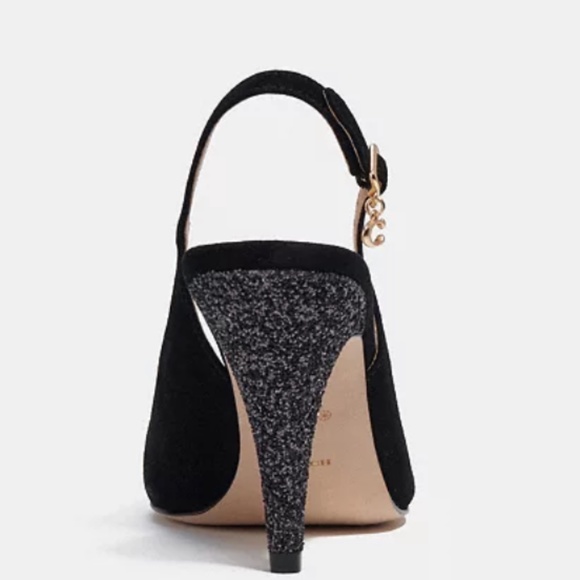 New 🌑✨Coach Sutton Slingback Pump With Recycled Glitter - Picture 4 of 4